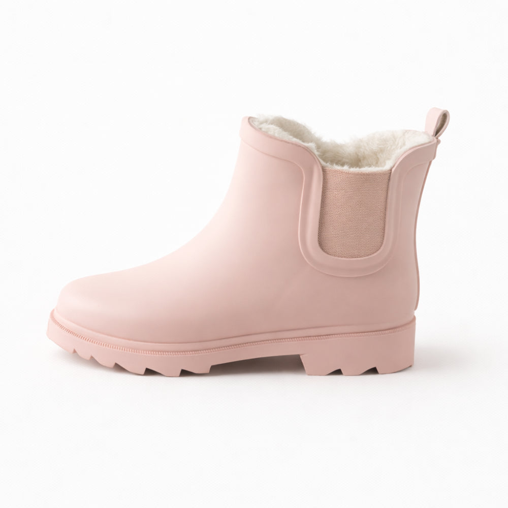 K&Co. Petal Series Lined Ankle Gumboots - DUSTY PINK
